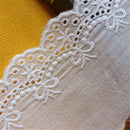 1 Yard Embroidery Trim Floral Cotton Lace Ribbon Wedding Fabric Clothing Sewing
