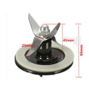 Stainless Steel 4-Point Blender Blade Replacement Black+Sealing Ring Gasket
