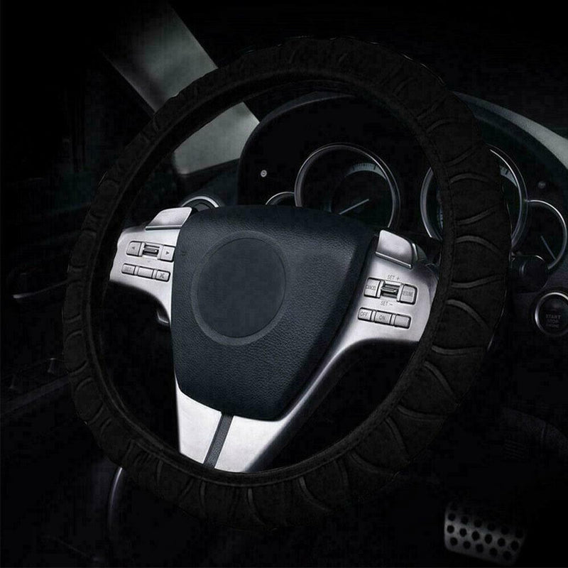 1* Car Steering Wheel Cover Anti-slip Elastic Breathable Accessories L1C2