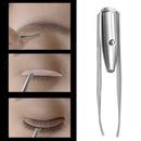 LED Eyebrow Tweezer Eyes Hair Remover Professional Makeup Stainless Steel