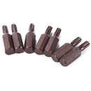 12Pcs 25mm 1/4" Hex Shank Magnetic T20 Torx Security Screwdriver Bits With M9B2
