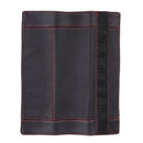 2Pcs PU Leather Car Seat Belt Shoulder pads Cover Black & Red X1D4