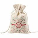 Christmas Bag Canvas Large Candy Bags Canvas Santa Sack with Drawstring for