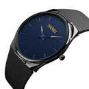 SKMEi Ultra-Thin Quartz Watch Watch Pu Strap Fashion Casual Watch 1601S, Bl