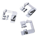 3Pcs  Rolled Hemmer Hem Foot 1/2", 3/4", 1" for Singer Janome Brother