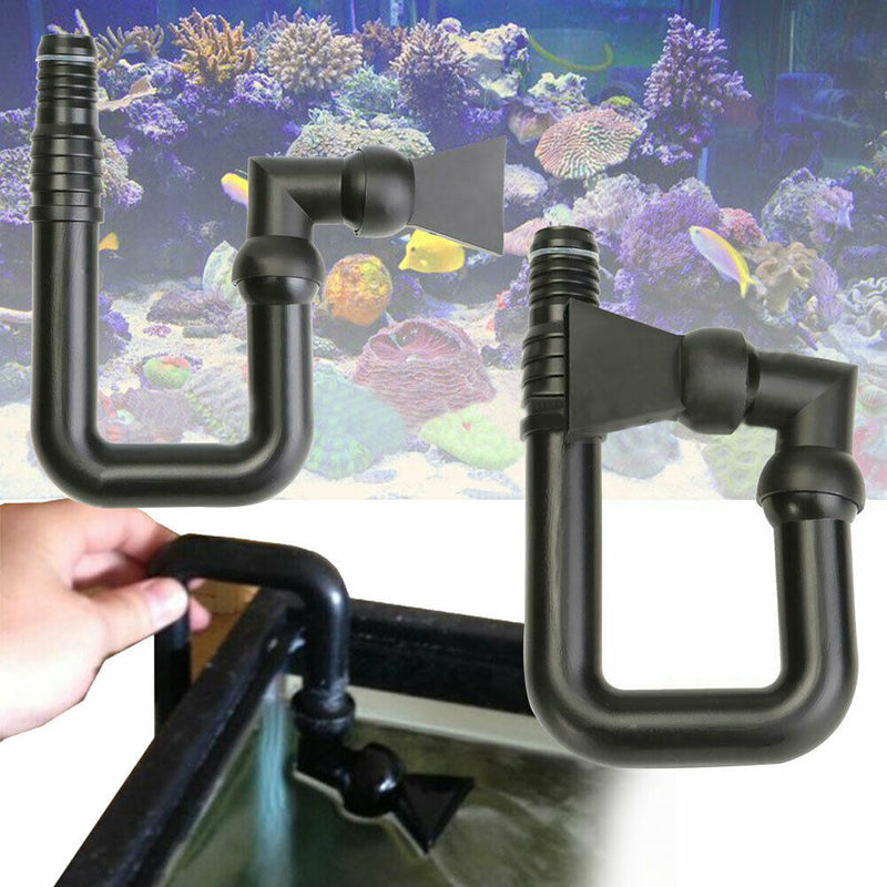 Multi Angle Sump Duck Bill Nozzle Return Hose Aquarium Outflow Pipe Flexible