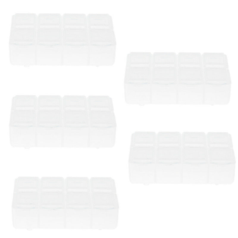 5x 8 Compartments SmartPhone Repair Tool Organizer Storage Case Holder Box