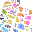 6 Sheets Cartoon Animal Scrapbooking Bubble Puffy Stickers Reward Kids Toys M&O