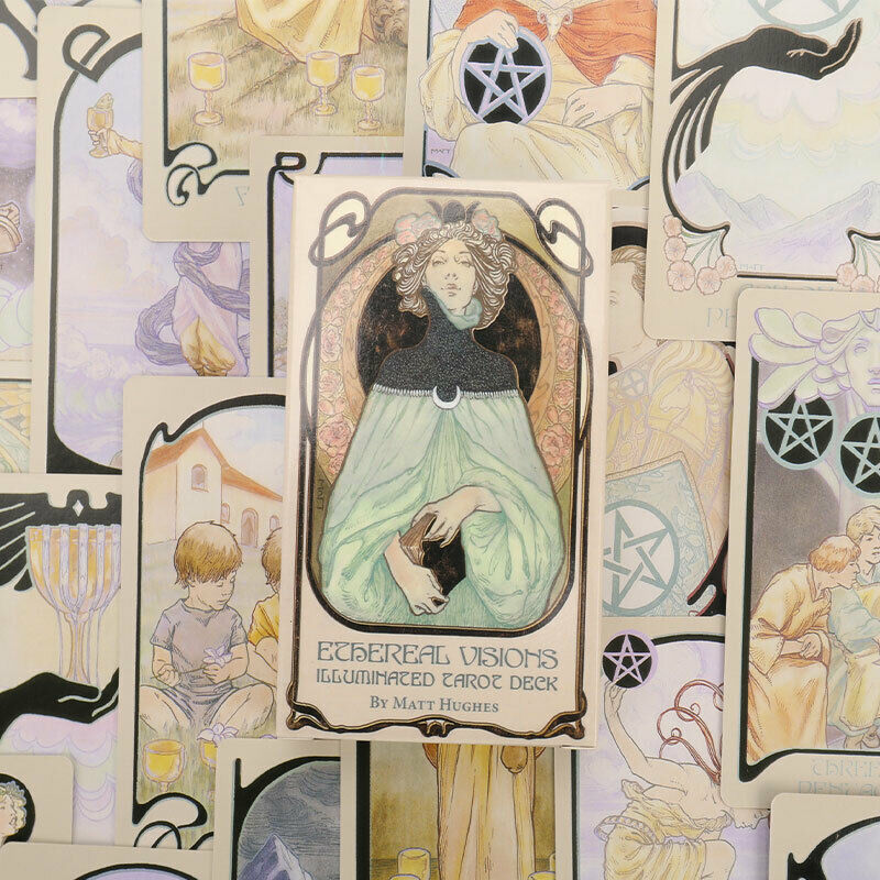 Ethereal Visions Illuminated Tarot Cards Deck Board Table Games For Party Ca Hn