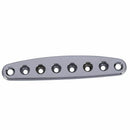 1 Pcs Electric Guitar Bridge String Thru Body Ferrules Bushing Plate - Silv O5D7