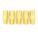 5 PCS Coaxial Coax RF Adapter Connectors TV PAL Male Plug to "F" Female A Dz