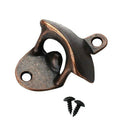 5X retro beer bottle opener wall-mounted red bronze soda beer wine bottle o