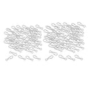 200PCS STAINLESS STEEL CARABINERS SPRING SNAP BUCKLE OUTDOOR SPORTS 20MM & 28MM