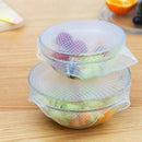 Silicone Storage Covers, 4 Pack of Various Sizes Silicone Stretch Lids for  U4E2