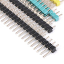 60Pcs 40 Pin Single Row Male Pin Headers Socket Strip Connector 2.54mm Pitch
