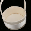 2pcs/pack Champagne Flower Girl Baskets with Flower Bud Decoration, Graceful