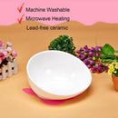 Dog Feeding Bowls,French Bulldog Yellow striped cat Ceramic Feeding Dishs F