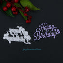 Happy Birthday DIY Metal Scrapbooking Embossing Embroidery Cutting Dies Craft