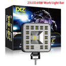 Square 23W LED Work Light 12V 24V Off Road Flood Spot Lamp For Car Truck SUS Ew
