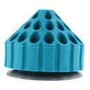 Blue Durable Plastic Round Drill Bit Stand Storage Displayer Box with Rotating