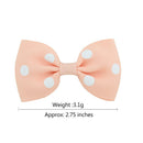 20Pcs Baby Girls Dot Hair Bows Band Boutique Alligator Clip Grosgrain Ribbon FT