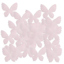 100pcs Cut Out Fabric Butterfly for DIY Bridal Hair Accessories 55mm Pink