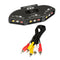 Audio Video AV Adapter Converter 3-Way RCA Switch Box Output Devices PS2 t WWS