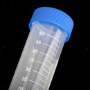 10pcs 50ml Plastic Graduated Cylinder Centrifuge Tube Laboratory Test 12x2.6cm