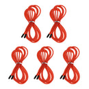 Replacement Jump Rope Cord Skipping Speed Rope Cable with End Caps Red