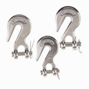 316 Stainless Steel Clevis Grab Hook Rigging Tow Winch Equipment 1/4"