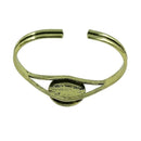 8pcs Filigree Flower Bezel Bangle Settings Cabochon Blank Tray DIY Mix Size