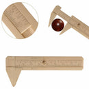 80mm / 3.25in Mini Brass Sliding Gauge Vernier Bead Jewelry Caliper Double Scale