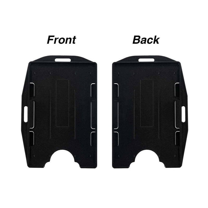 2 -Pack Card ID Holder with Retractable Badge Reel Carabiner & Belt Clip