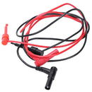 2x Security 4MM Banana Plug to Test Hook Wire Cable Set For Multimeter 3A 1