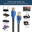 RJ45 Male to 8P8C Male 2GHz Shielded Cat8 Ethernet Connector Cable (1m)