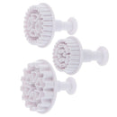3pcs Christmas gear fondant cookie cutter fondant mold cake decorating tool   JR