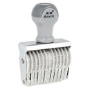 Arxin 12 Band Self Inking Rubber Stamps Numbering Machine, Off White F8G2