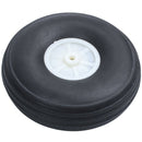 3.5 Inch RC Airplane Black PU Tire Wheel With Beige Plastic Hub Super Light