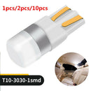 12V 6000K T10 W5W 3030 SMD LED Canbus Width Light Bulb White Interior Lamp 2pcs