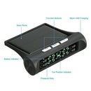 Solar Power Car TPMS Wireless Tire Pressure Monitor Alarm System LCD Displa