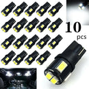 10Pcs 12V T10 SMD Wedge LED Light Bulb Globe White 2825 168 192 194 W5W 501 158