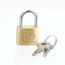 Brass Padlock Locker Long Shackle Suitcase Toolbox w/ Key 20mm