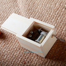 Wooden DIY Mechanical Hand Crank Mini Music Box Craft Movement Birthday Gift