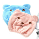 Random Microfiber Hair Turban Quickly Dry Hair Hat Wrapped Towel Bathing Cap BX