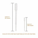 200 Pcs 3ML and 0.2ML Pipettes Plastic Transfer Eye Droppers for Essential
