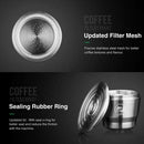 Reusable Stainless Steel Coffee Capsule Cup Nespresso Coffee Filter Set A