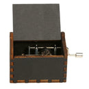 Retro Black Hand Cranked Music Box Party Xmas Gift Household Decor Ornament