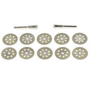 10Pc 30Mm Diamond Cutting Disc For  Rotary Tools Accessories With Mandrel 3 V1R3