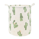 Foldable Drawstring Canvas Storage Basket Clothes Toys Laundry Container