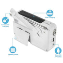 Emergency Weather Radio AM/FM/Siren Radios Solar Hand Crank Self Powered & LED